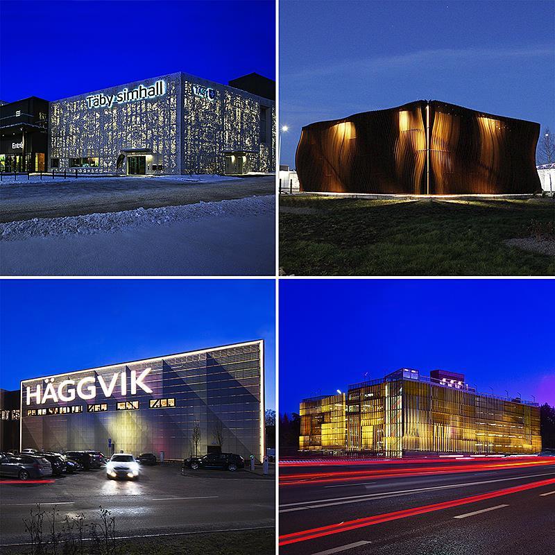 Flux belysning för infrastruktur och fasader