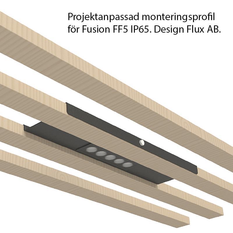 Linjära downlighten Fusion med IP65