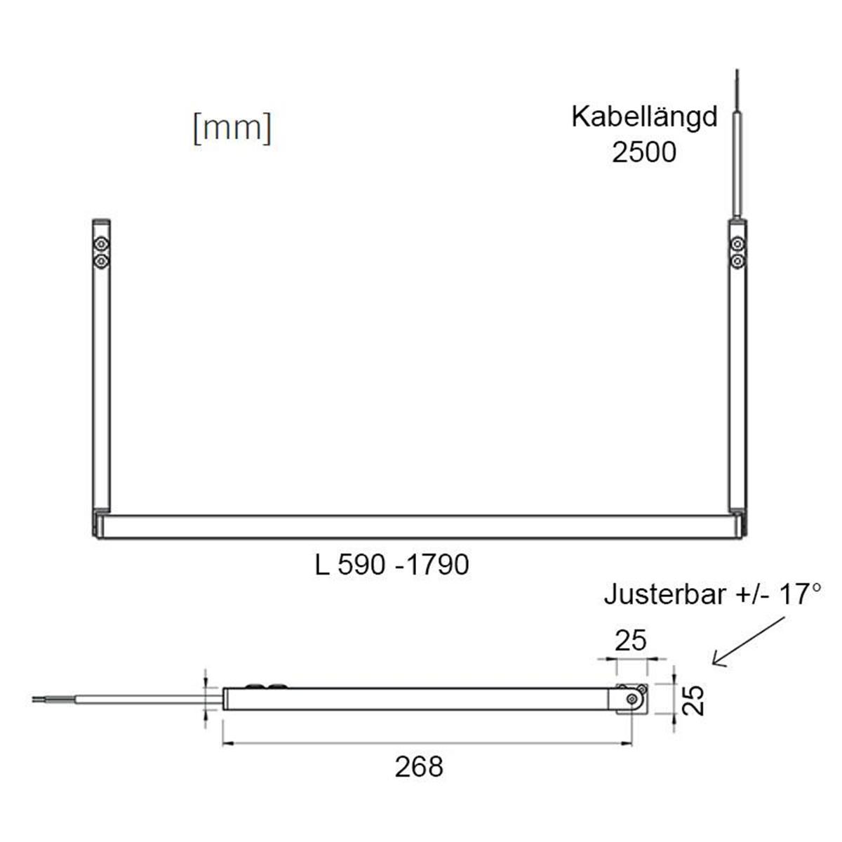 4Twenty5 shelf DE - Måttskiss